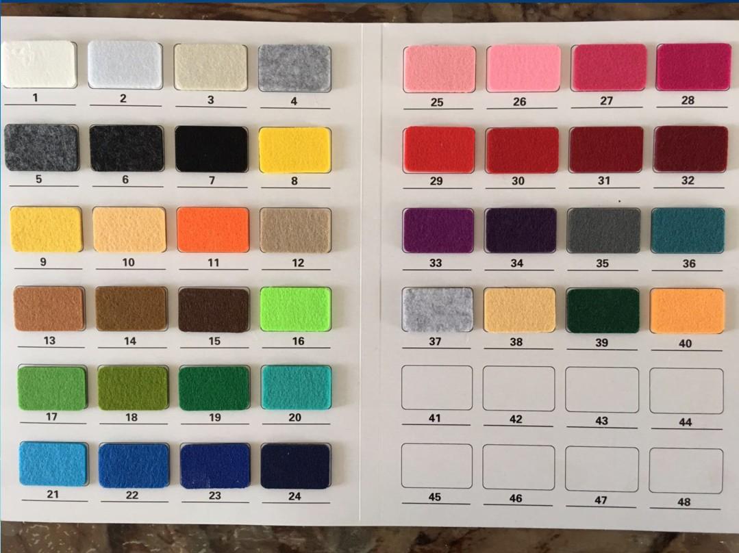 毛毡色卡