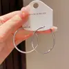 Pendientes de aro Amazon transfronterizos personalizados de moda, textura metálica exagerada, pendientes de estilo elegante, simple, retro y minimalista al por mayor