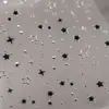 Adesivos para Nail Art Estrela de Ferro Prata M552 Estilo Doce Escuro Cool Versátil Estrela Glitter Fino Diamante Redondo Adesivos de Unha