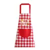 Delantal Festivo Estilo Nacional para el Festival de Primavera, Cocina, Impermeable y a Prueba de Aceite, Delantal para el Hogar, Unisex, Resistente a las Manchas, Babero para Limpiar con la Mano