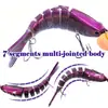 Cebo señuelo 10cm 15.5g Multi-sección Similar a Pez Swimbait Hundimiento Lento Señuelo Duro para Pesca de Lucio y Lubina