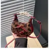 Bolsa Infantil Transfronteiriça Novo Estilo Coreano Estética Nicho Bolsa Transversal para Meninas Bolsa Pequena de Meia-Lua Personalidade Retrô de Ombro Único