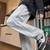 Pantalones con forro polar para hombre marca moderna invierno nuevo gruesos cálidos de pierna recta casuales para hombre joven holgados de pierna ancha largos