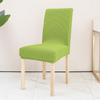 Funda de silla elástica de vellón grueso de una sola pieza, color sólido, para mesa de comedor de hotel, funda para taburete, funda moderna y sencilla