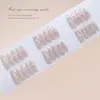 Uñas Postizas 3D Hechas a Mano Pre-Hechas Gato Ojo de Gato Leche Albaricoque Luna Lazo Corazón Estilo Europeo y Americano Puntas de Uña Desmontables 30 Piezas