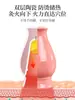 Tarro de Moxibustión Flor de Durazno para Belleza Facial, Cerámica de Arcilla Púrpura Gua Sha Tarro de Moxibustión Portátil, Tarro Dragón de Fuego para Uso en Casa, Salón de Belleza
