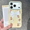 Funda para iPhone 18 Pro Max Oso Pequeño Lazo Adecuada para Apple 17 Pro Linda y Resistente a Golpes 15 Nicho 16