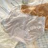 Braguitas de Encaje para Mujer Nuevas a Cuadros Transpirables Amigables con la Piel Sexy Braguitas para Mujer Cintura Media Lazo Doble Hueco Braguitas para Dama