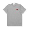 Jogue Ami de Verão Bolinhas Mosaico Coração Empilhado Coração Vermelho Amor Unissex Casal Manga Curta Camiseta Casual Versátil