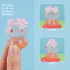 Nueva decoración de artesanía de resina de gato facetado con degradado de cristal lindo translúcido figura de juguete creativa de moda adorno de escritorio
