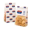 Bolsas personalizadas para pan tostado, bolsas de pie de grado alimenticio para snacks inflados y galletas, bolsas de embalaje para pasteles de copo de nieve, galletas y snacks