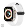 Correa de silicona con hebilla plegable magnética para Apple Watch