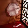 Nuevo Abanico Tuan de Mango Largo Antiguo Bronceado Tuan Fan Bordado Tuan Fan Abanico de Novia Boda Estilo Chino Seda de Imitación