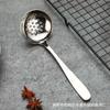 Acero Inoxidable 304 Olla Caliente Cuchara Sopera de Media Luna Cuchara para Sopa Cuchara para Gachas Cabeza Redonda Cuchara para Sopa de Ramen Coreano Utensilio de Cocina Antideslizante