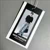 Etiquetas de Roupas Masculinas de Alta Qualidade, Logo Personalizado, Impressão Simples em Roupas, Etiquetas de Roupas Masculinas, Vendas Diretas da Fábrica Personalizadas