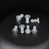 Tapones para los oídos de soporte largos y resistentes para dormir, no es necesario quitarlos, anti-perforación, anti-caída, soportes para los oídos, tapón de cierre transparente para pendientes, accesorio para los oídos