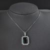 Collar de esmeralda de lujo exquisito transfronterizo de comercio electrónico europeo y americano, colgante de princesa de alta gama para mujer x7219