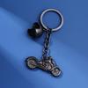Llavero de metal con diseño de motocicleta, personalizado y creativo, para hombre