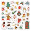 Sticker de Dibujos Animados para Cuenta de Mano Infantil, Sticker Navideño, Marca Registrada a Color, Sticker DIY, Sticker de Cara, Sticker de Burbuja, Sticker de Juguete
