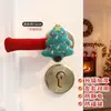 Decorações de Natal, capas de maçaneta de porta de Papai Noel de desenho animado, decorações de árvore de Natal, protetores de quarto, sinos de Natal