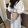 Bolsa Tendência para Mulheres 2026 Novo Estilo Fashionable Bolsa de Ombro em Couro Granulado Bolsa Transversal Tendência de Nicho
