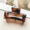 Presilha de Cabelo Retangular Oca Estilo Coreano em PC, Presilha de Cabelo Geométrica Grande, Penteado Dongdaemun, Presilha de Cabelo Elegante e Versátil para a Parte de Trás da Cabeça
