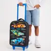 Fábrica de origen Australia Smiggle Maleta Negra Elegante para Niños Bolsa con Ruedas para Estudiante de Primaria Mochila Escolar