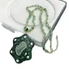 Nuevo Collar de Piedra Natural con Colgante de Estrella de Cinco Puntas Personalizado Full Diamante Venta Directa del Fabricante de Joyería Celebridad de Internet en Vivo