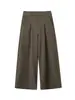 Pantalones de traje de color liso drapeados retro simples de moda para hombres y mujeres Streetwear holgados versátiles de pierna ancha casual largos pantalones de moda nuevo estilo