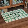 Felpudo de Terciopelo Rayado de Dibujos Animados Retro Transfronterizo, Felpudo Absorbente para Entrada de Baño, Felpudo Decorativo para Mesita de Noche de Dormitorio, En Stock