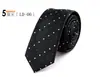 Corbata de Seda para Hombre Hecha a Mano de Fábrica Edición Estrecha de 5 cm Corbata de Poliéster Jacquard Rayada Profesional para Vestir Entrevista OEM