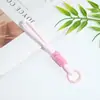 Lanyard para Teléfono con Bloques de Color Llavero Color Dopamina Hebilla de Cuentas con Bloques de Color Cadena para Bolso Nudada Juguete Colgante para Teléfono