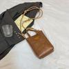 Bolso Vintage para Teléfono Móvil para Mujer 2024 Otoño e Invierno Nuevo Bolso de Moda Distintivo Ins Simple de Hombro Cruzado