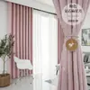 Tecido de Cortina Pronta Jw Espesso Simples Moderno Blackout Total para Sala de Estar e Quarto, Luxo Leve, Novo em 2022