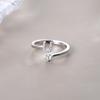 Anillo de Plata de Ley S925 con Letra Moda Elegante Lujo Accesible Diseño de Nicho Dedo Índice 2022 Nuevo Estilo Caliente de Moda