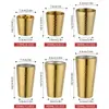 Taza de Agua de Acero Inoxidable 304, de Doble Capa, Estilo Coreano, Gran Capacidad, Taza Portátil, Taza de Café para el Hogar, Taza para Bebidas Frías, Taza con Patrón Martillado Transfronterizo