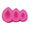 Molde de silicona de piña de Navidad Molde para decoración de pasteles de chocolate Fondant Herramientas de horneado DIY