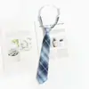 Accesorios para Camisa de Golpe Libre de Personas Estilo Japonés Corbata Azul Estilo Académico jk Patrón Perezoso Vestido Académico Lazo de Corbata Mano de Mujer dk