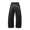 Pantalones de Pierna Ancha con Diamantes Dispersos y Pedrería de Cielo Estrellado 2025 Nuevos y Modernos Jeans Americanos para Hombre con Personalidad