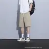 Pantalones cortos de trabajo de verano finos de corte holgado versátiles para hombre, pantalones cortos casuales deportivos de secado rápido, marca de tendencia