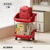 Estantería de Almacenamiento Pequeña con Carrito, Gran Capacidad, Ruedas, Móvil, Multicapa, Estantería de Almacenamiento Multifuncional, Estante para Mochilas de Estudiante, Estante para Snacks