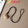 Escultura em Madeira Criativa Alho Pato Corrente de Celular Yiming Xianyuan Homens e Mulheres Estilo Antigo Pen Drive Lanyard Pingente de Chave Joia