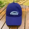 Gorra Emis Nueva Estándar Clásica de Béisbol para Mujer Estilo Mismo de Zhao Lusi Azul Marino Circunferencia de Cabeza Grande Estilo Coreano Gorra de Pico de Pato