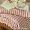 Colcha de Punto de Algodón Puro de Lujo Ligero para Verano con Seda Enfriadora, Colcha de Aire Acondicionado Suave de Doble Capa Enfriadora para Verano, Colcha de Verano