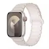 Adequado para Apple Iwatchs10 Pulseira de Relógio Silicone Magnética Laço de Três Contas Pulseira de Relógio Applewatch 8ª/9ª Geração