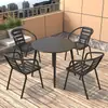 Conjunto de Mesa e Cadeiras para Exterior para Jardim, Lazer, Impermeável, Resistente ao Sol, Mesa de Jantar para Terraço, Varanda, Pátio