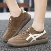 Zapatillas Deportivas Planas Casuales para Mujer Estilo Retro Alemán de Primavera, Zapatos para Correr de Estudiante, con Cordones, Ligeros, Cómodos, Zapatos Deportivos