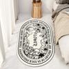 Alfombra de Imitación Cachemir para Mesita de Noche Moderna Simple para Dormitorio Alfombra Larga para Mesita de Noche Alfombrilla de Piso para Mesita de Noche de Sala de Estar Alfombra Pequeña para Mesita de Noche