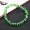 Pulsera de cristal con forma de diamante cortado verde de 6 mm, moda de verano, versátil, imitación de cristal artificial austriaco, puesto