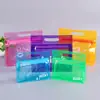 Fabricante de Sacos Coloridos com Zíper de PVC, Sacos de Embalagem de Cosméticos e Artigos de Higiene Pessoal em PVC, Sacos com Zíper para Presente de Skincare em EVA